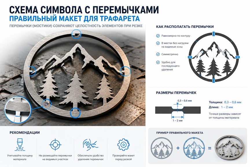 Трафареты на заказ лазерной резкой